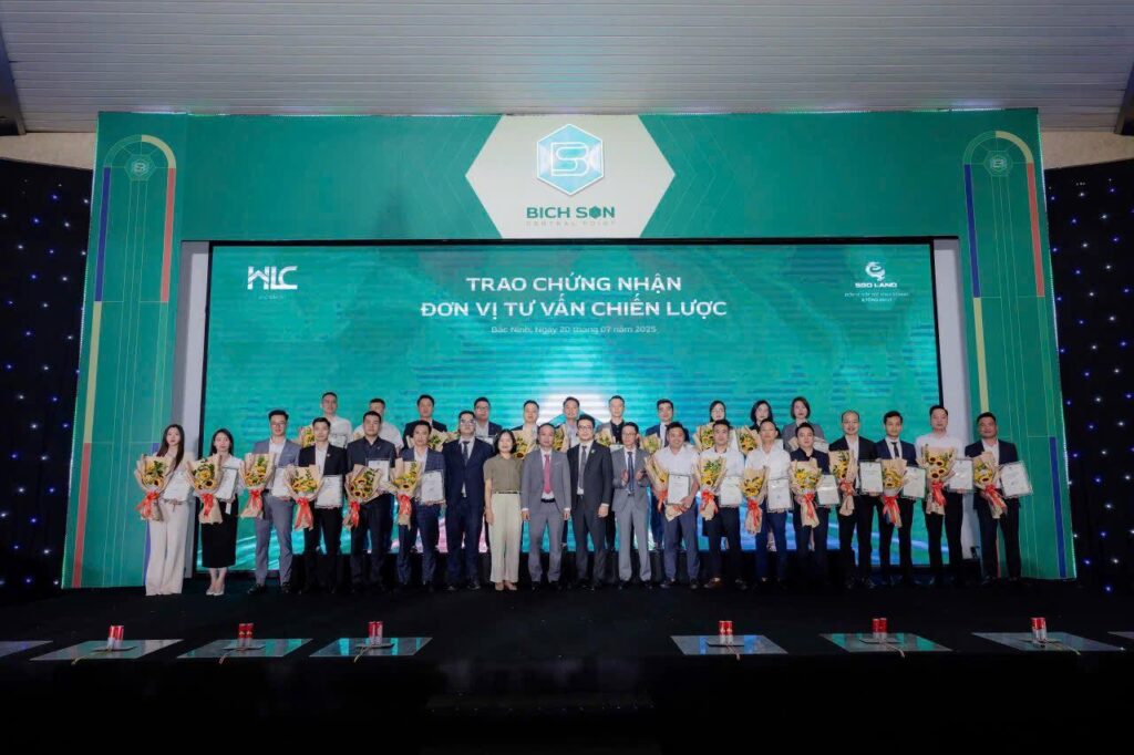 CHỨNG NHẬN ĐƠN VỊ TƯ VẤN CHIẾN LƯỢC DỰ ÁN BÍCH SƠN CENTRAL POINT