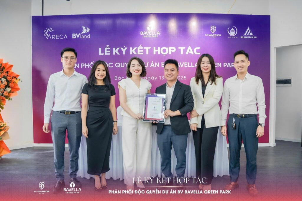 CHỨNG NHẬN ĐẠI LÝ PHÂN PHỐI ĐỘC QUYỀN DỰ ÁN BAVELLA GREEN PARK