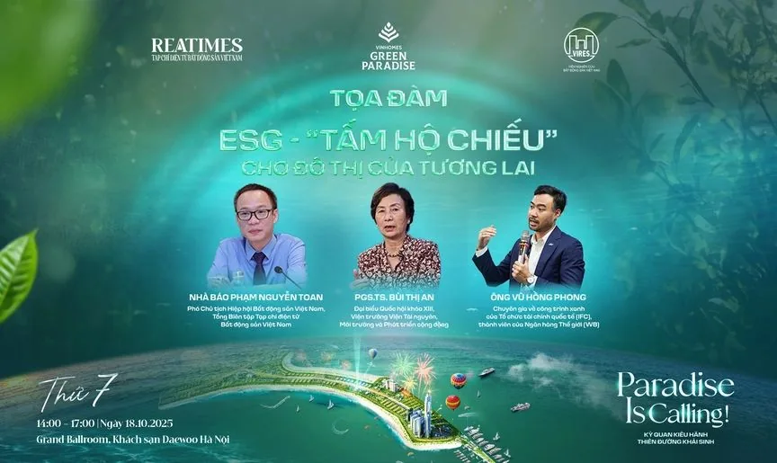 M.WARRIOR LAND ĐỒNG HÀNH CÙNG TỌA ĐÀM ESG++ – TẤM HỘ CHIẾU CHO ĐÔ THỊ CỦA TƯƠNG LAI: BƯỚC ĐI CHIẾN LƯỢC TRONG KỶ NGUYÊN ĐÔ THỊ BỀN VỮNG