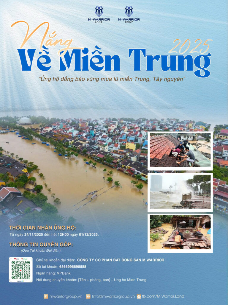 M.WARRIOR PHÁT ĐỘNG ỦNG HỘ ĐỒNG BÀO VÙNG MƯA LŨ MIỀN TRUNG, TÂY NGUYÊN