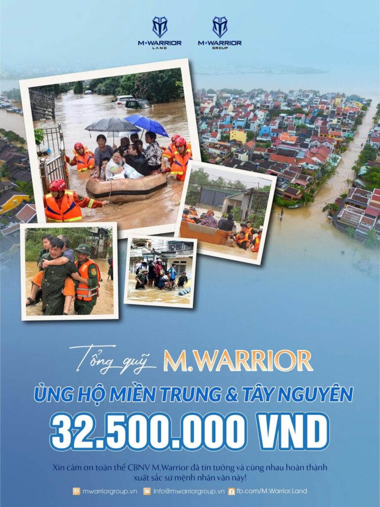M.WARRIOR QUỸ ỦNG HỘ MIỀN TRUNG VÀ TÂY NGUYÊN CHỐT SỔ VỚI TỔNG QUỸ ĐẠT 32.500.000 VNĐ!