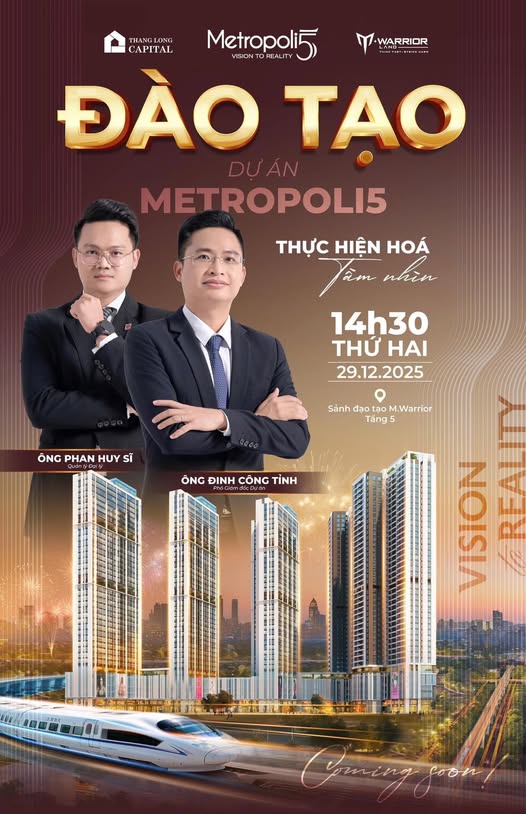 [COMING SOON] Metropoli5: Lộ diện siêu phẩm qua buổi đào tạo chiến lược từ Chủ đầu tư