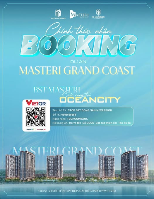 MASTERI GRAND COAST CHÍNH THỨC NHẬN BOOKING: SIÊU PHẨM KẾT TINH HÀNH TRÌNH MASTERI COLLECTION TẠI OCEAN CITY