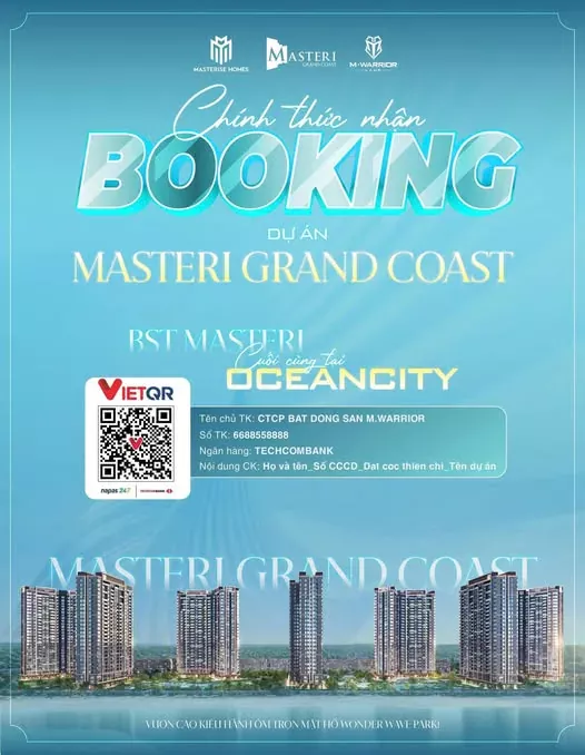 MASTERI GRAND COAST CHÍNH THỨC NHẬN BOOKING: SIÊU PHẨM KẾT TINH HÀNH TRÌNH MASTERI COLLECTION TẠI OCEAN CITY