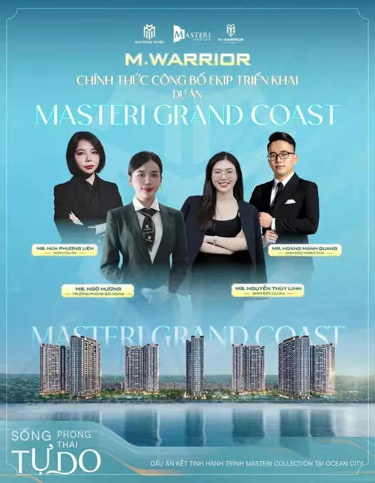 M.WARRIOR CÔNG BỐ EKIP CHIẾN LƯỢC SIÊU DỰ ÁN MASTERI GRAND COAST